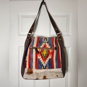 Myra Bag Multicolor Aztec Shoulder Bag